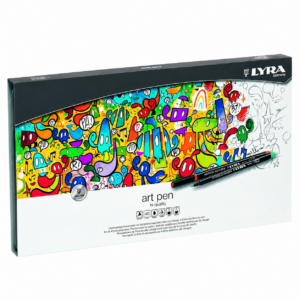 PLUMONES LYRA ART PEN 40 COLORES CAJA METÁLICA