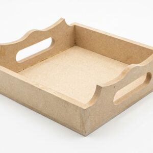 BANDEJA MADERA MDF CUADRADA 17,5X17,5 CM
