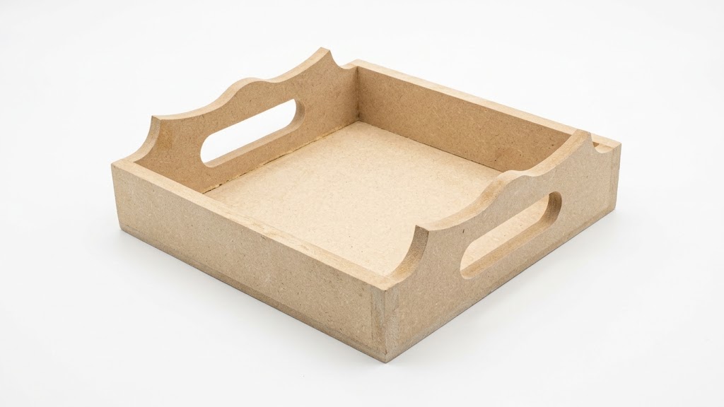 BANDEJA MADERA MDF CUADRADA 17,5X17,5 CM
